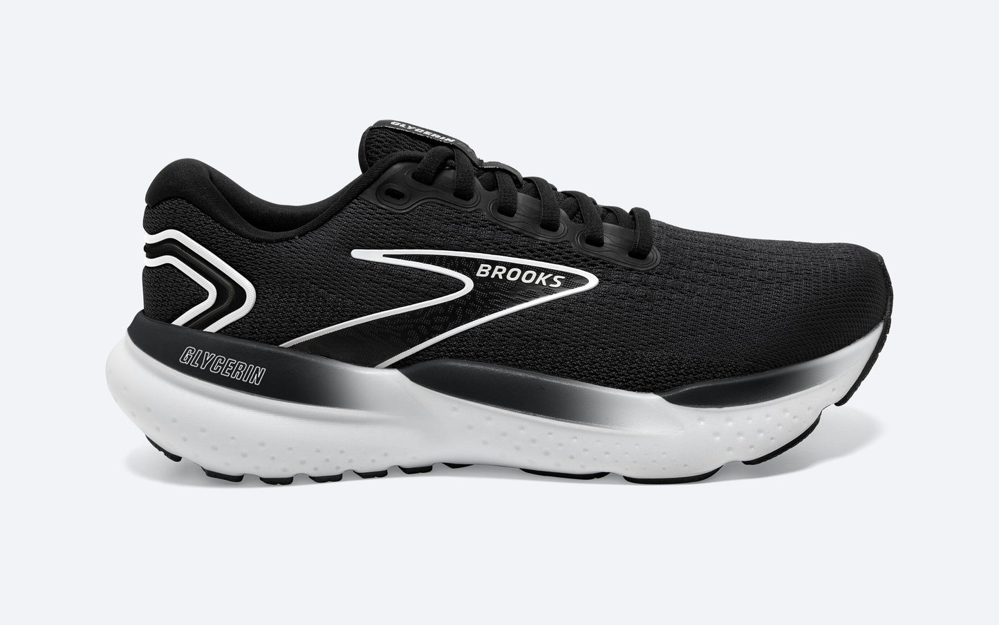 Men's Brooks Glycerin 21- Black/ Grey/ White