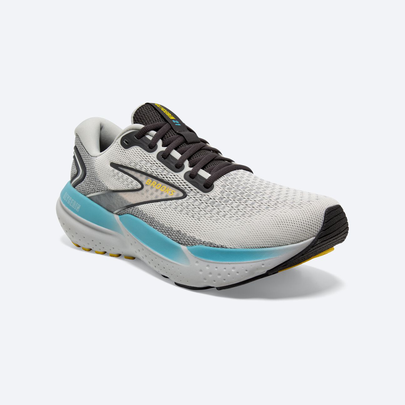 Men's Brooks Glycerin 21- Coconut/ Forged Iron/ Yellow