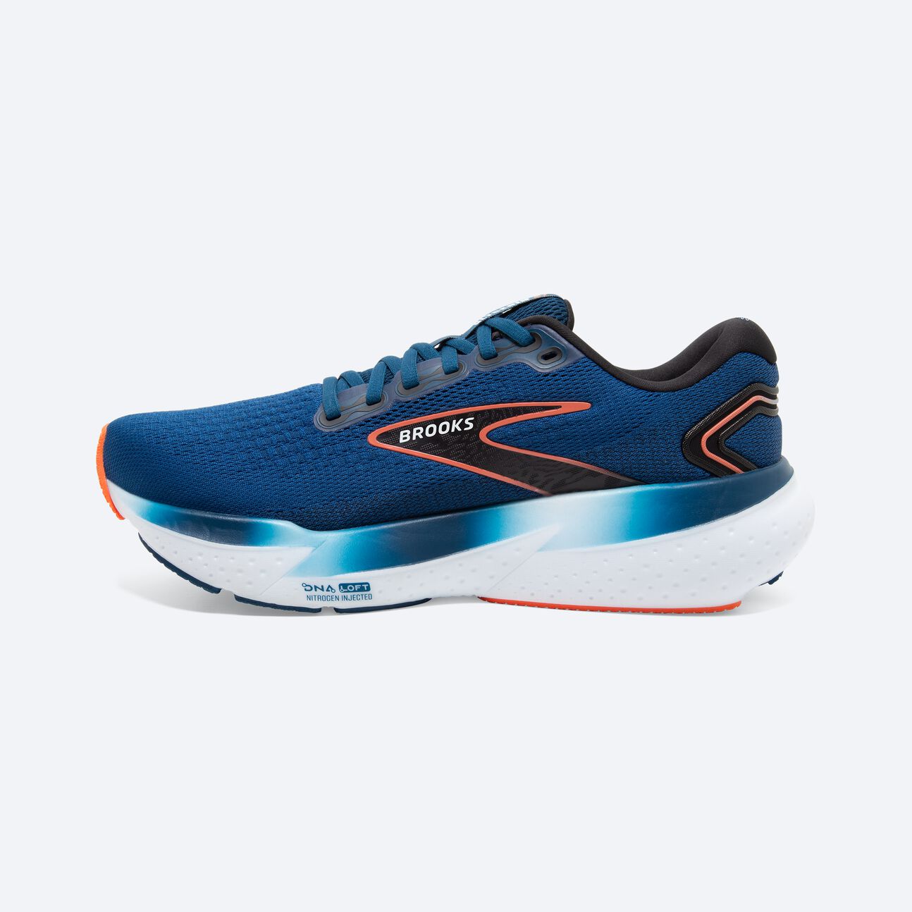 Men's Brooks Glycerin 21- Blue Opal/ Black/ Nasturtium