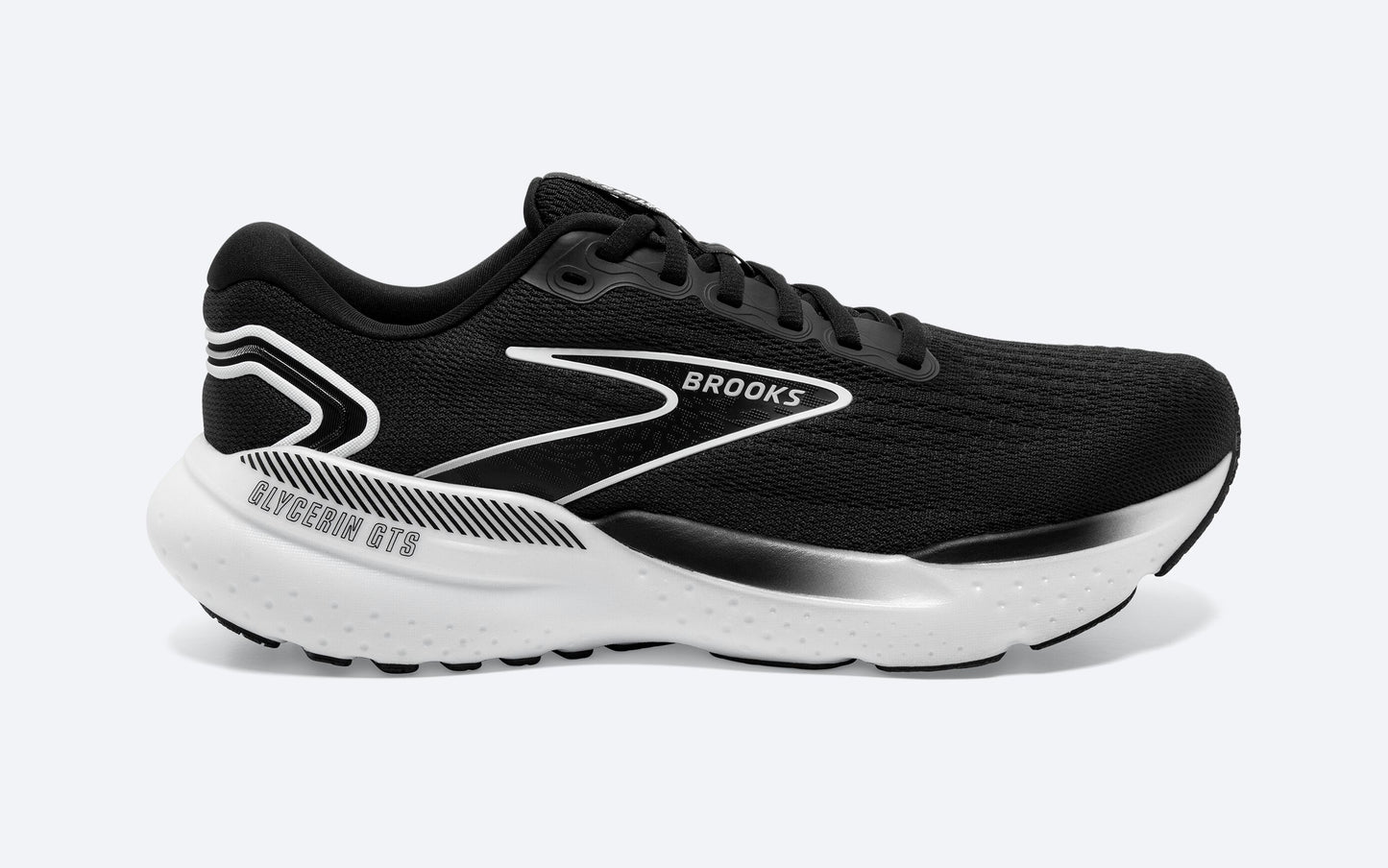 Men's Brooks Glycerin GTS 21- Black/ Grey/ White