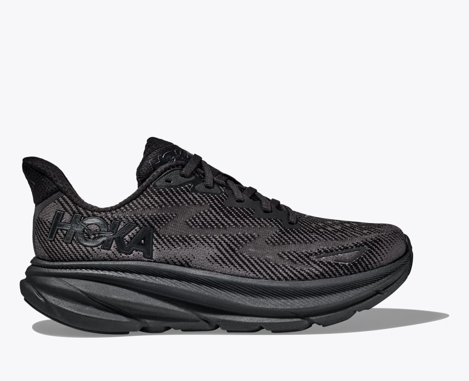 Men's Hoka Clifton 9- Black/ Black