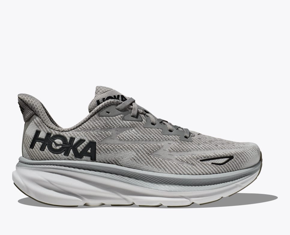 Men's Hoka Clifton 9- Grey- HMBC