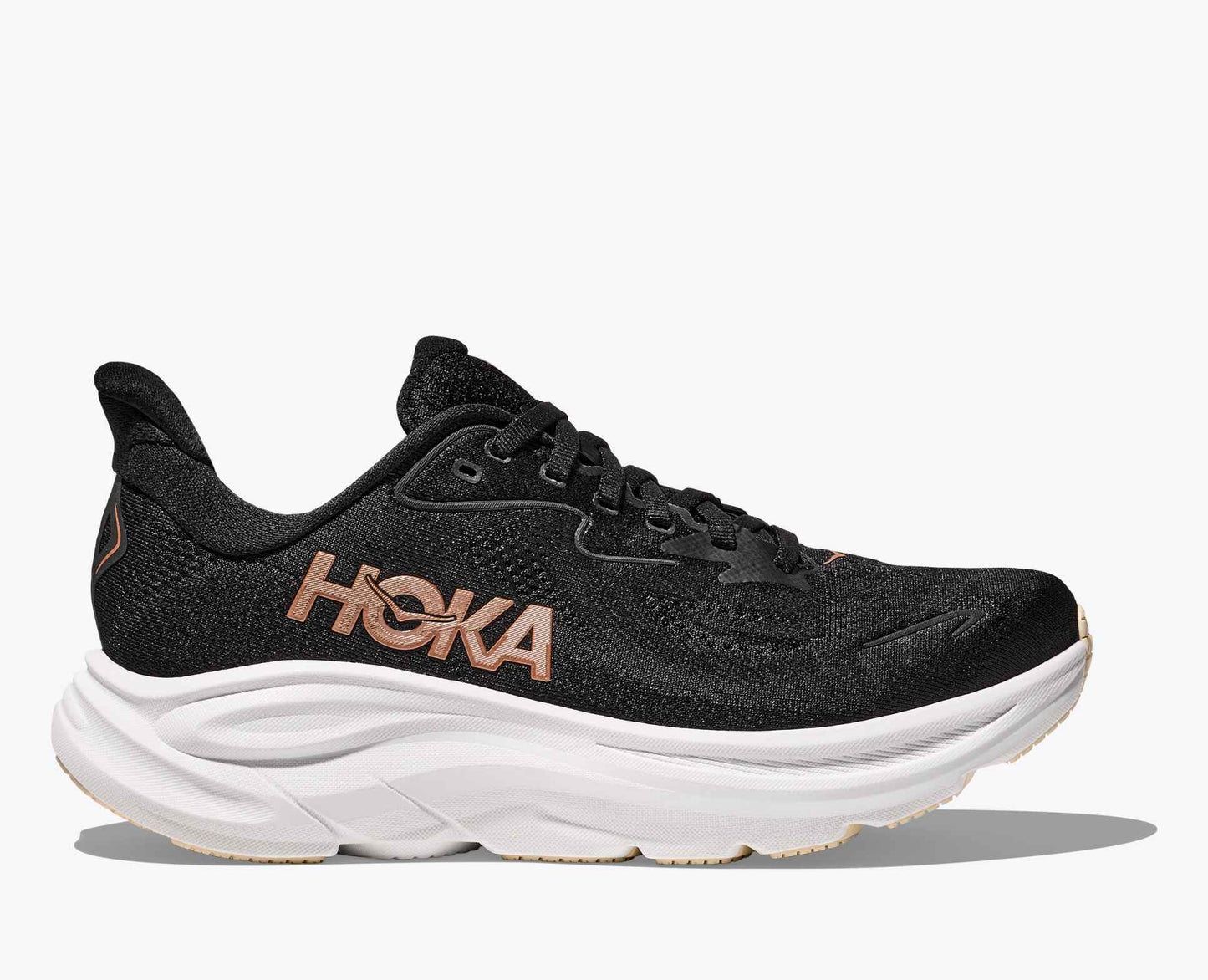 Women's Hoka Clifton 10- Black / Rose Gold