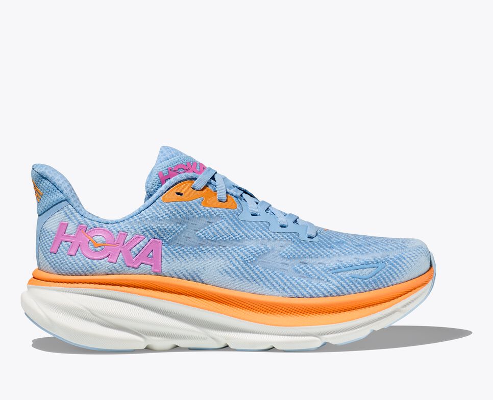 Women's Hoka Clifton 9- Airy Blue/ Ice Water