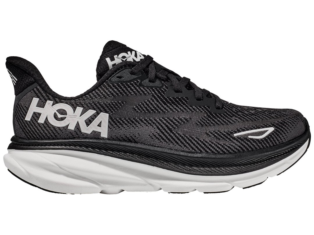 Women's Hoka Clifton 9- Black/White