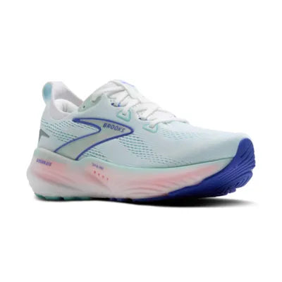 Women's Brooks Glycerin GTS 22- White/ Limpet Shell/ Amparo Blue