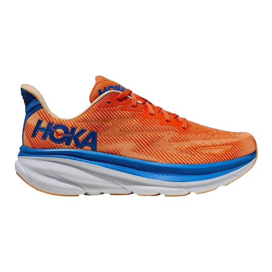 Men's Hoka Clifton 9- Vibrant Orange/ Impala